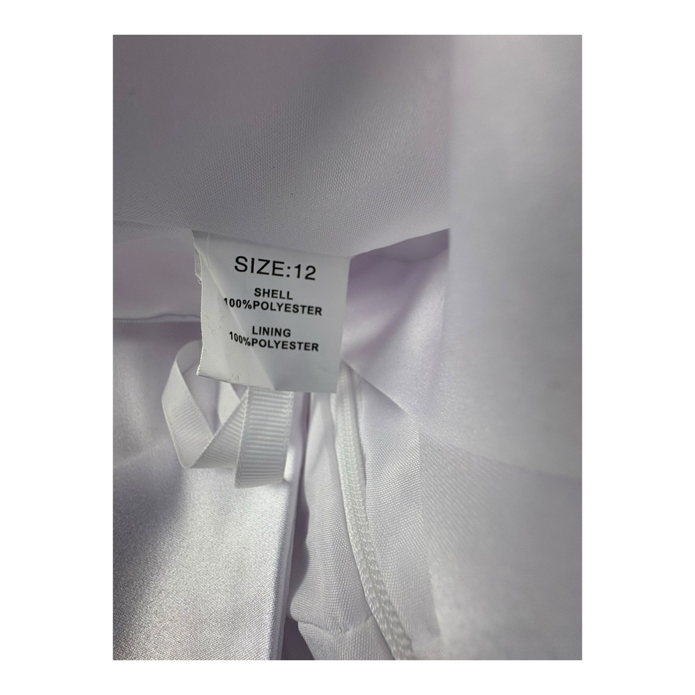 Unbranded Girls White Tulle Dress Size 12 Flower‎ Girl Special Occasion - Picture 4 of 8